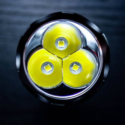 Sofirn New C8F 21700 Version Powerful LED flashlight Triple Reflector  XPL 3500lm Super Bright Torch with 4 Groups Ramping
