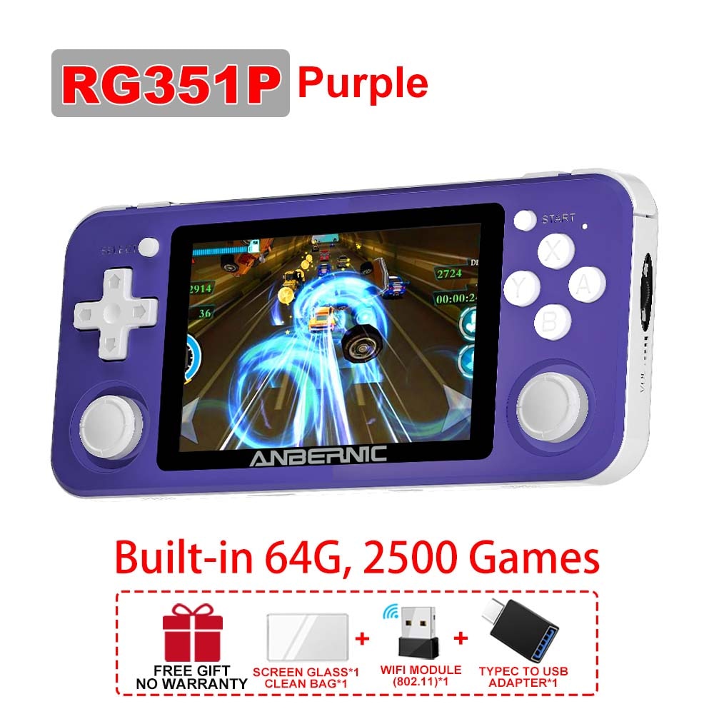 ANBERNIC RG503 RG351P Retro Video Game Console RK3326 Linux System PC Shell PS1 Game Player Portable Pocket HandheldGame Console