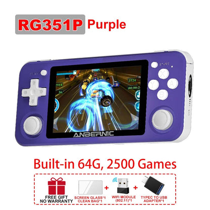 ANBERNIC RG503 RG351P Retro Video Game Console RK3326 Linux System PC Shell PS1 Game Player Portable Pocket HandheldGame Console