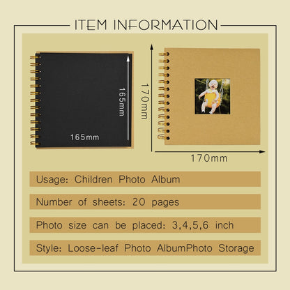 6inch Photocard Holder Paper Photo Album De Fotos Baby Scrapbooking Binder Photocards Diy Photoalbum Kids Memory Collect Book