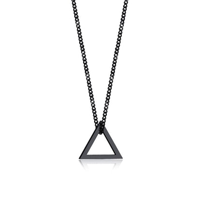 Vnox Retro Hollow Cube Pendant for Men Stainless Steel Square Vintage Necklace Punk Geometric Collier 24" Chain
