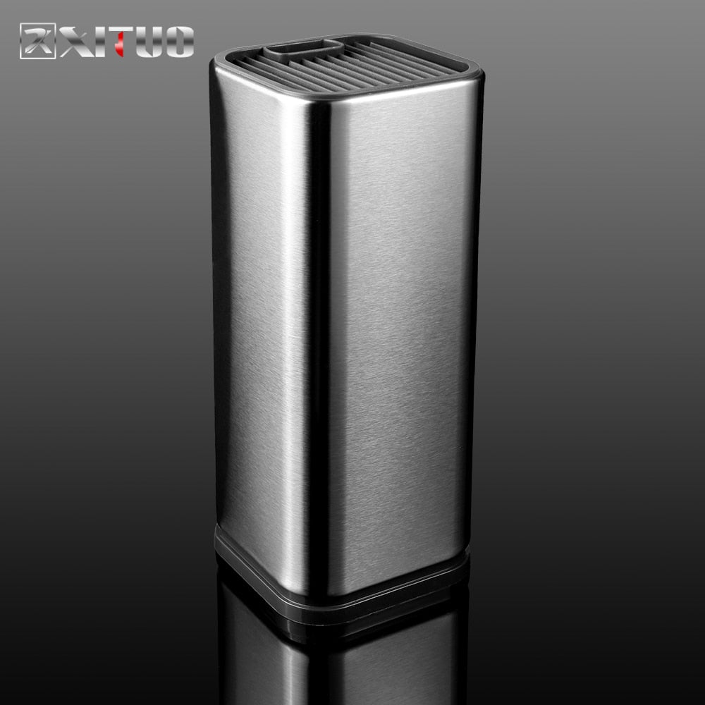 XITUO Stainless Steel Knife Holder  Kitchen Stand Holder Multi-tool High Quality Storage Tool For Damascus Chef Knife Meat Knife