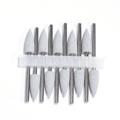 10pcs Silicone Nail Drill Bit Rubber Manicure Drills Electric Rotary Mills Cutter Cuticle Polishing Tools Nail Salon Accessories