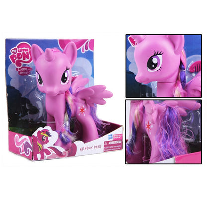22cm My Little Pony Toys Rarity Apple Jack Rainbow Dash Princess Celestia Action Figure Collection Model Doll For Kids Gifts