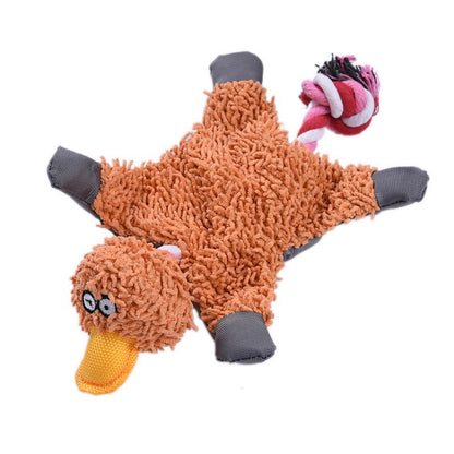 Dog Toy Squeaky Donkey Papa Duck Dog Puppy Chew Toys Making Sound Durable Plush Molar Dog Toy Pet Training For Small Medium Dogs