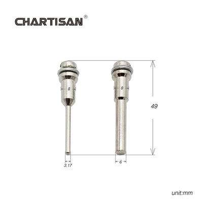 CHARTISAN 1/8" 1/4" Mandrel Rod for Saw Blade Dremel Grinder Connective Rod Rotary Accessory Extension Rod