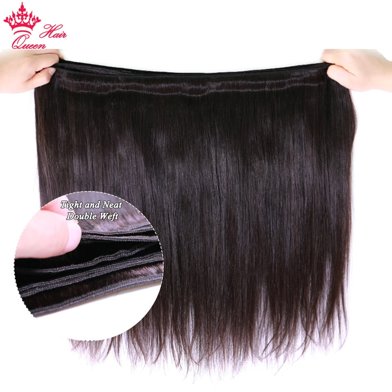 Queen Hair Raw Virgin Hair Straight 100% Human Hair Unprocessed Virgin Hair Bundles Weave Extension Brazilian Hair Natural Color