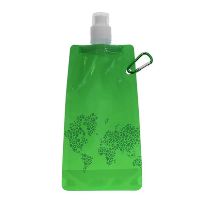 2pcs Portable Ultralight Foldable Water Bag Silicone Water Bottle Bag Outdoor Sport Supplies Hiking Camping Soft Flask Water Bag