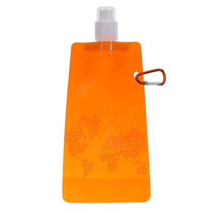 2pcs Portable Ultralight Foldable Water Bag Silicone Water Bottle Bag Outdoor Sport Supplies Hiking Camping Soft Flask Water Bag