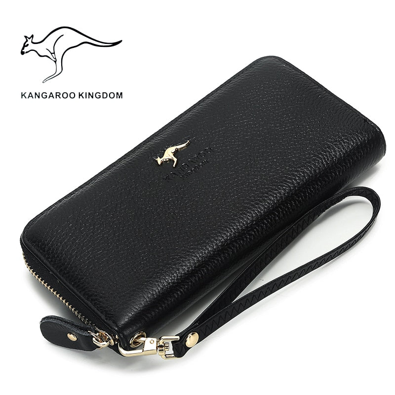 Kangaroo Kingdom Luxury Women Wallets Genuine Leather Pusre Brand Wallet Ladies Clutch