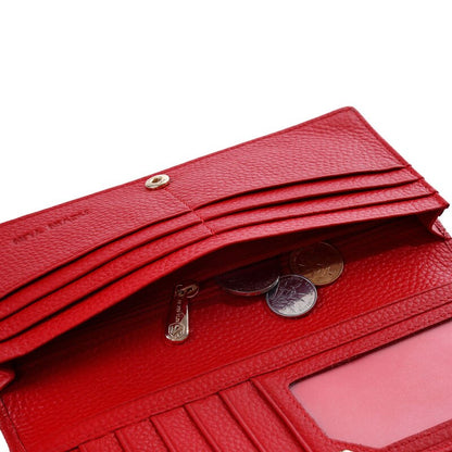 Fashion Genuine Leather Women Wallets RFID Blocking Long Slim Bifold Lady Card Holder Purse