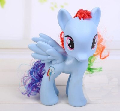 22cm My Little Pony Toys Rarity Apple Jack Rainbow Dash Princess Celestia Action Figure Collection Model Doll For Kids Gifts