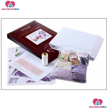 5d beaded cross stitch water rose embroidery beads home decor 5d beaded cross stitch kit printed canvas kits borduren met kralen