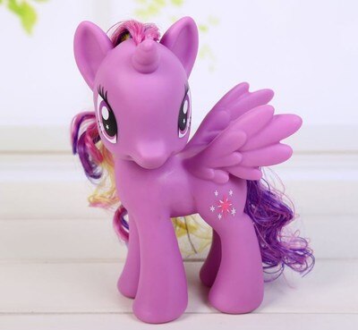 22cm My Little Pony Toys Rarity Apple Jack Rainbow Dash Princess Celestia Action Figure Collection Model Doll For Kids Gifts