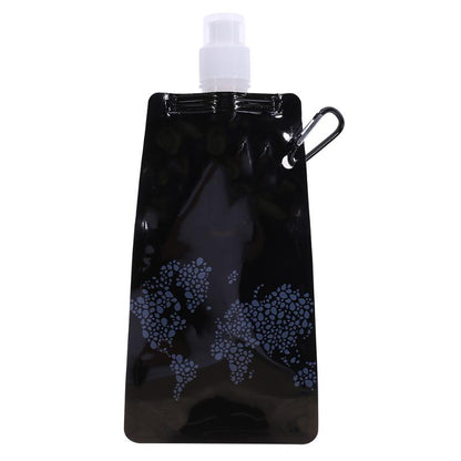2pcs Portable Ultralight Foldable Water Bag Silicone Water Bottle Bag Outdoor Sport Supplies Hiking Camping Soft Flask Water Bag