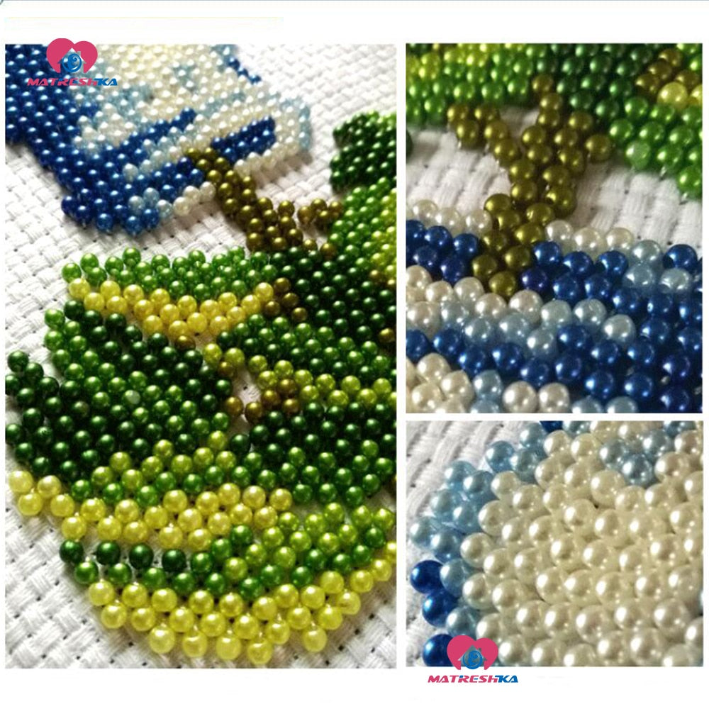 5d beaded cross stitch water rose embroidery beads home decor 5d beaded cross stitch kit printed canvas kits borduren met kralen