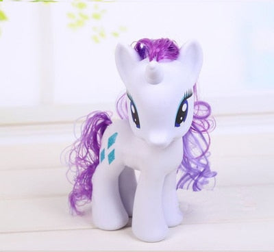22cm My Little Pony Toys Rarity Apple Jack Rainbow Dash Princess Celestia Action Figure Collection Model Doll For Kids Gifts