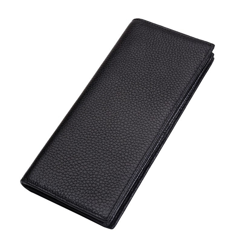 Fashion Genuine Leather Women Wallets RFID Blocking Long Slim Bifold Lady Card Holder Purse
