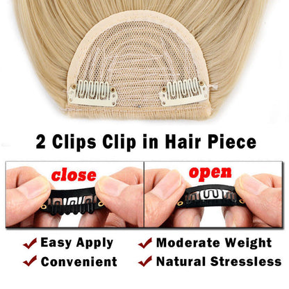 S-noilite Synthetic 15Colors Real Thick 35g Natural Bang False Hair Black Brown Auburn Red Clip In On Bangs Hair