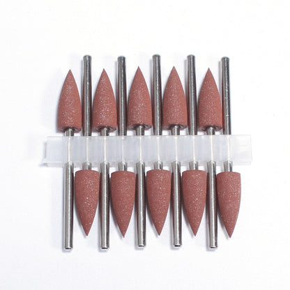 10pcs Silicone Nail Drill Bit Rubber Manicure Drills Electric Rotary Mills Cutter Cuticle Polishing Tools Nail Salon Accessories