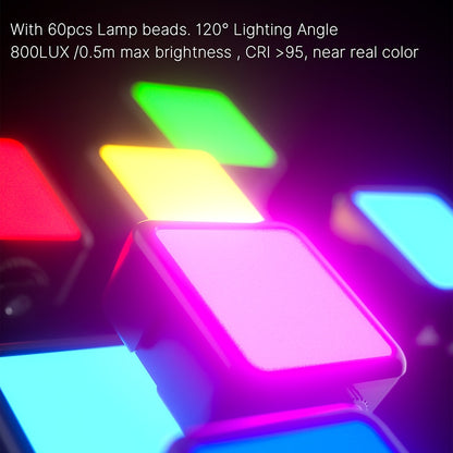 Ulanzi VL49 Mini RGB LED Video Light 2700K-9000K On Camera Fill Light Photography Lighting Pocket Live Tiktok Vlog Light lamp