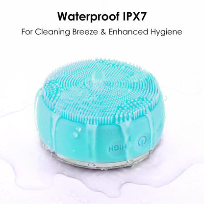 Electric Face Cleansing Brush Silicone Facial Cleaser Blackhead Remover Deep Pore Cleaning tool Vibration Exfoliator Scrub Brush