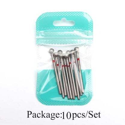 10pcs Silicone Nail Drill Bit Rubber Manicure Drills Electric Rotary Mills Cutter Cuticle Polishing Tools Nail Salon Accessories
