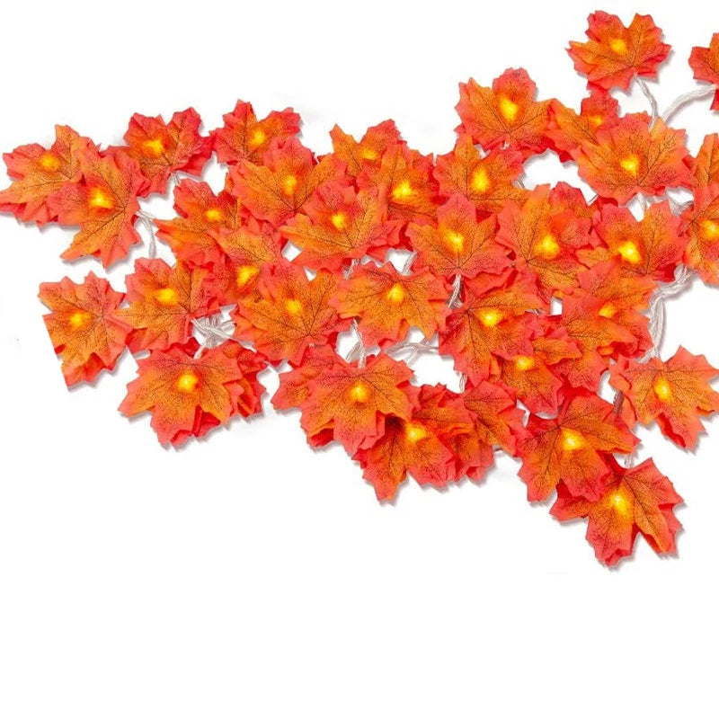 Maple Leaf LED Garland