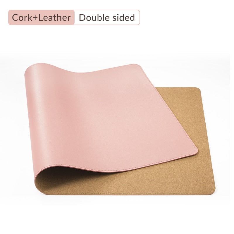 ORICO Double-side Large Mouse Pad Gaming MousePad Computer PU Leather PC Desk Mat Cork Ultra Thin keyboard pad Waterproof