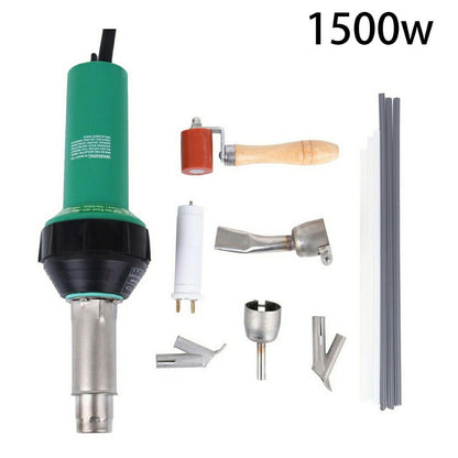 Honhill 1500W 1600W Hot Air Torch Plastic Welding Gun Machine Hot Air Welding PVC Plastic Repairing Machine For Welder + Flat