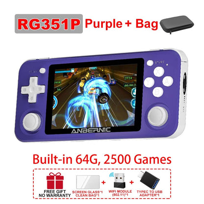 ANBERNIC RG503 RG351P Retro Video Game Console RK3326 Linux System PC Shell PS1 Game Player Portable Pocket HandheldGame Console