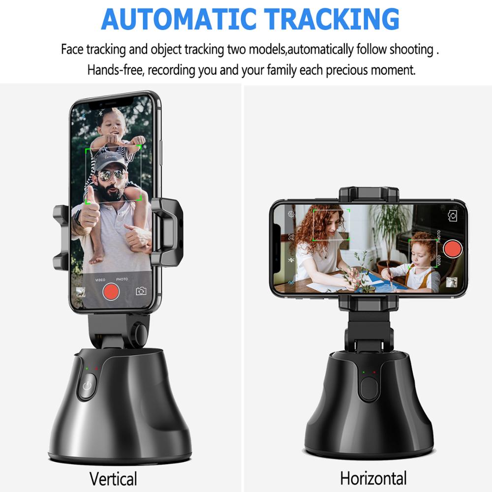 Portable All-in-one Auto Smart Shooting Selfie Stick ,  360 Rotation Auto Face Tracking Object Tracking vlog Camera Phone Holder
