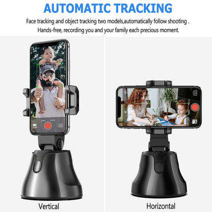 Portable All-in-one Auto Smart Shooting Selfie Stick ,  360 Rotation Auto Face Tracking Object Tracking vlog Camera Phone Holder