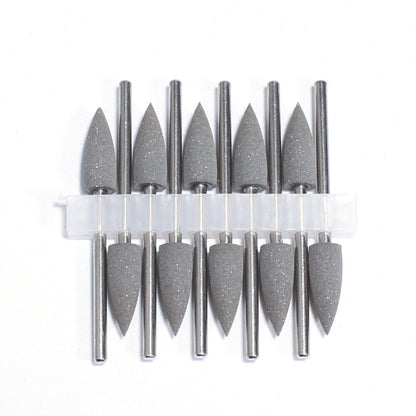 10pcs Silicone Nail Drill Bit Rubber Manicure Drills Electric Rotary Mills Cutter Cuticle Polishing Tools Nail Salon Accessories
