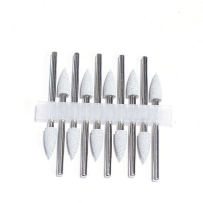 10pcs Silicone Nail Drill Bit Rubber Manicure Drills Electric Rotary Mills Cutter Cuticle Polishing Tools Nail Salon Accessories