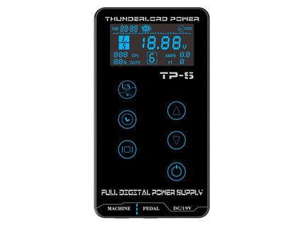 THUNDERLORD Digital Tattoo Power Supply LCD Touch Screen Dual Power Source For Tattoo Rotary Pen Makeup Machine Tattoo Supplies