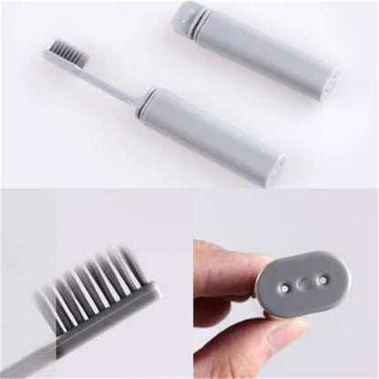 Fashion Fold Travel Camping Hiking Outdoor Easy To Take Foldable Teethbrush Portable Compact Bamboo Charcoal Toothbrush Folding