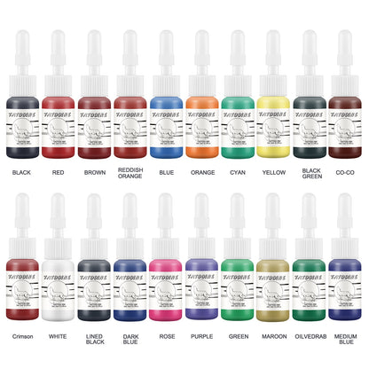 Tattoo Kit Tattoo Machines Gun With Inks Power Supply Pedal Body Art Tools Tattoo Set Complete Accessories Supplies From RU/US