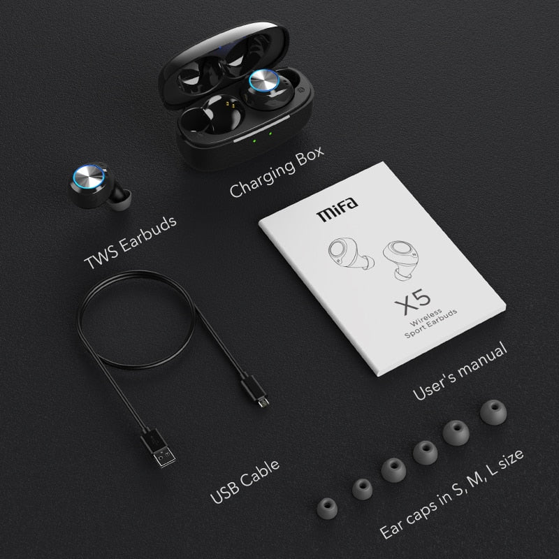 mifa X5 True Wireles Stereo Noise cancelling Bluetooth Earphone Wireless Earbuds