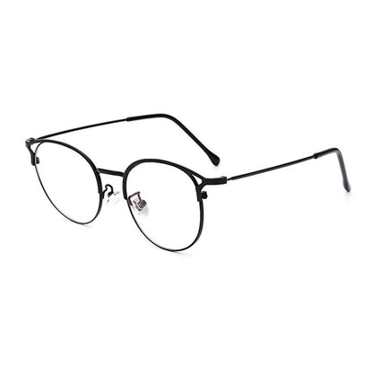 SHAUNA Fashion Anti-Blue Light Metal Cat Eye Glasses Frame Fashion Cat Ear Optical Frames Women