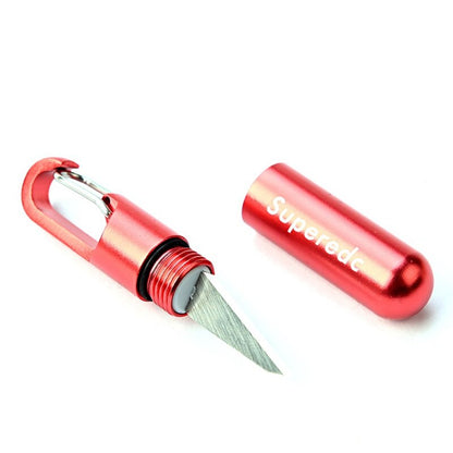 Portable Cutting Tool Brass Outdoor Multi-function EDC Mini Tool Key Ring Pendant Tool Capsule Knife Tiny Cutting Tool