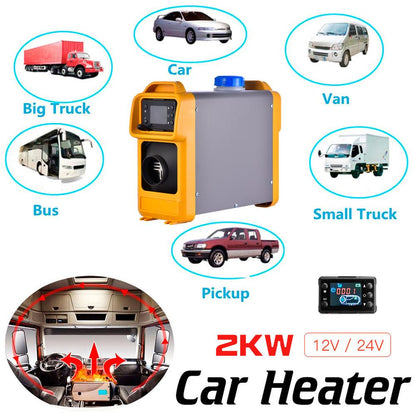 12V 2KW/8KW Parking Heater Integrated Machine Car Integrated Heater Heater Fuel Heater Control Air Heater