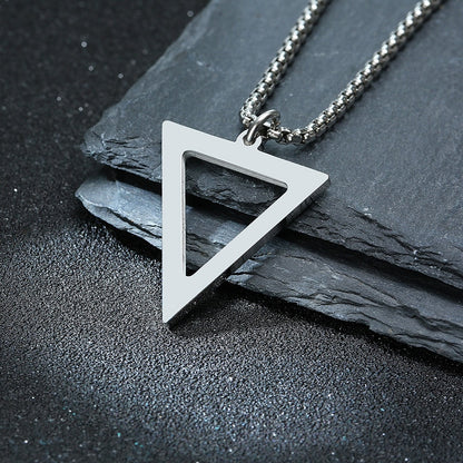 Vnox Retro Hollow Cube Pendant for Men Stainless Steel Square Vintage Necklace Punk Geometric Collier 24" Chain