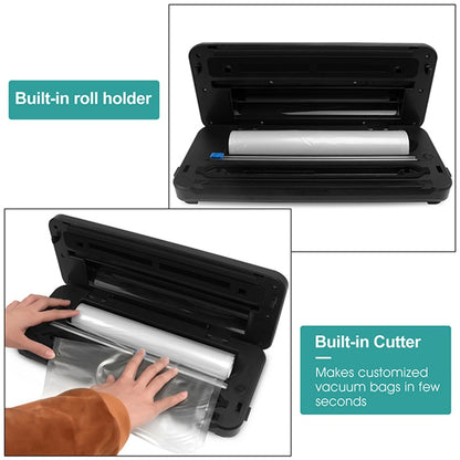 LAIMENG Vacuum Sealer with Roll Holder Pulse Function Sous Vide Vacuum Packing Machine For Food Storage Packer Vacuum Bags S285