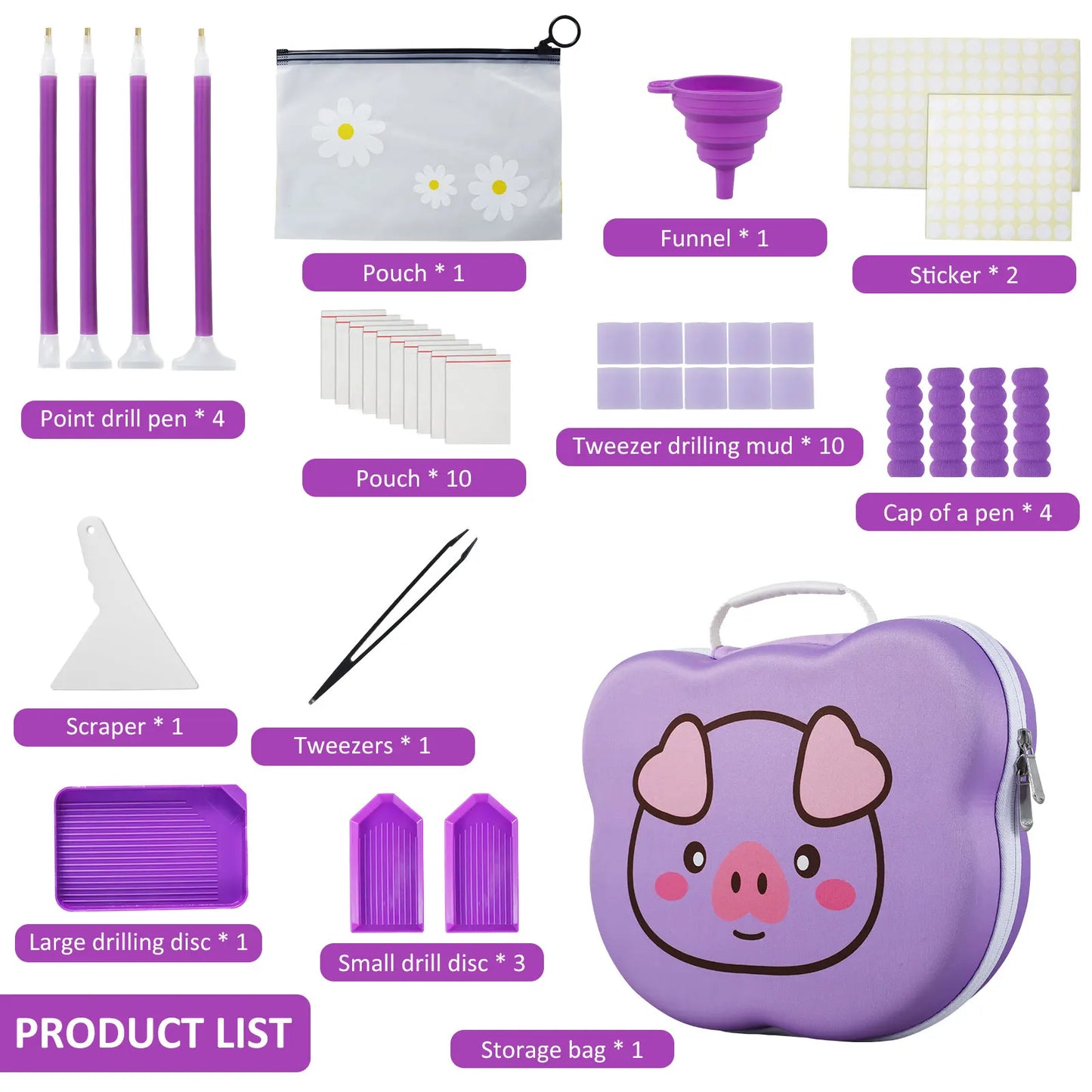 Diamond Painting Storage Boxes 70 Grid DIY 5d Diamond Painting Tool Bead Storage Large Capacity Set for Jewelry Bead Rhinestones