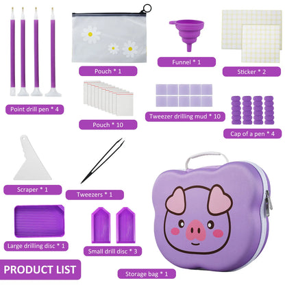 Diamond Painting Storage Boxes 70 Grid DIY 5d Diamond Painting Tool Bead Storage Large Capacity Set for Jewelry Bead Rhinestones