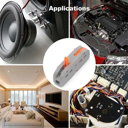 STONEGO Quick Wire Connectors for Stranded/Solid Core Wire Reusable One-to-One Terminal Block Splicing Connectors