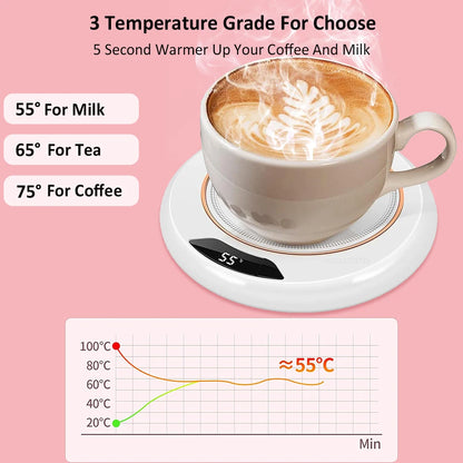 Cup Warmer USB Coffee Cup Heater Electric Milk Tea Cup Heating Coaster Cup Mug Warmer For Home Office USB Desktop Cup heater