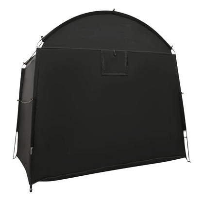 Outdoor Waterproof Bike Tent Bike Storage Shed 210D Oxford Fiberglass Mountain Bikes Storage Freestanding Travel Bike Tent