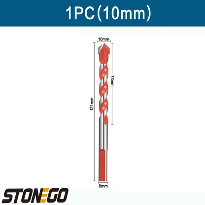 STONEGO 1PC/5PCS Multifunctional Drill Bits Ceramic Wall Tile Marble Glass Punching Hole Saw Drilling Bits 6mm/8mm/10mm/12mm